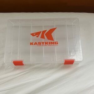 Clear Plastic Kastking Tackle Box brand new